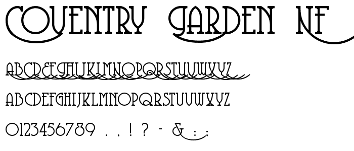 Coventry Garden NF font